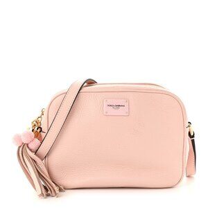 AUTHENTIC DOLCE & GABBANA Pink Leather Crossbody Bag